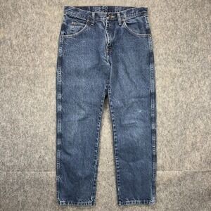 Wrangler Regular Fit Jeans Men's 31 x 30 Blue Cotton Denim Straight